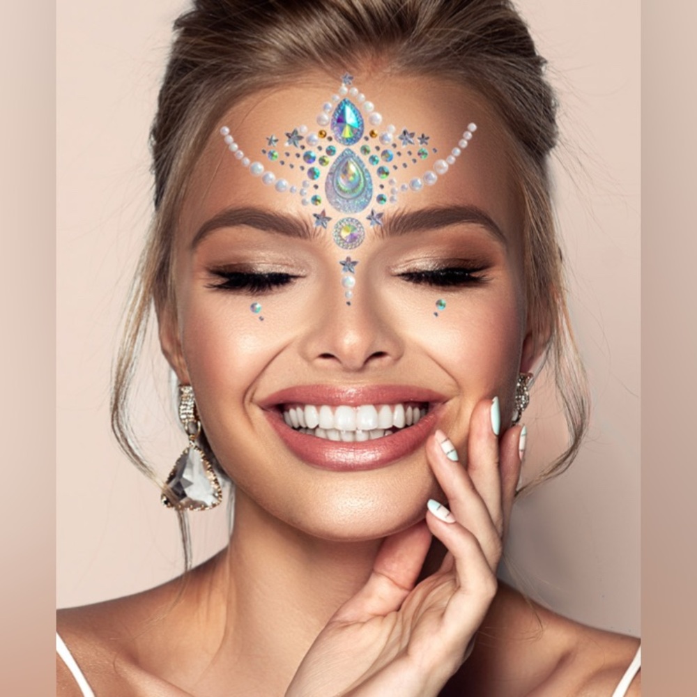 Crystal Body Jewel Stickers-Adhesive